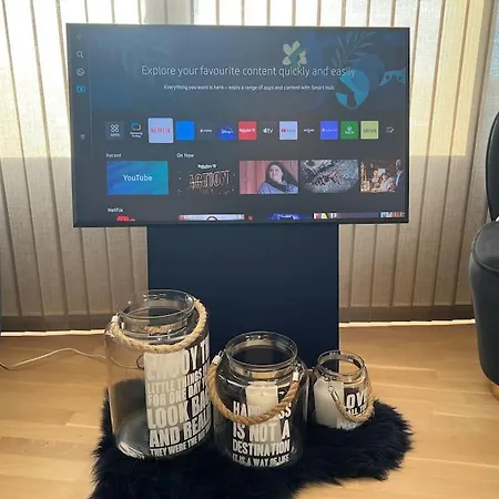 Prázdninový dům Attraktiv & Smart Funkishytte Pa Nes Strandhager.