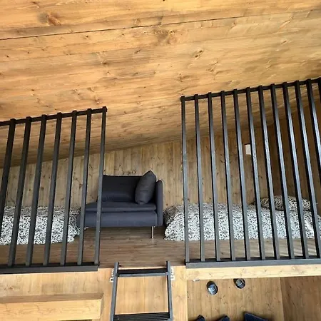 Attraktiv & Smart Funkishytte Pa Nes Strandhager. Holiday home Arnes (Nes)